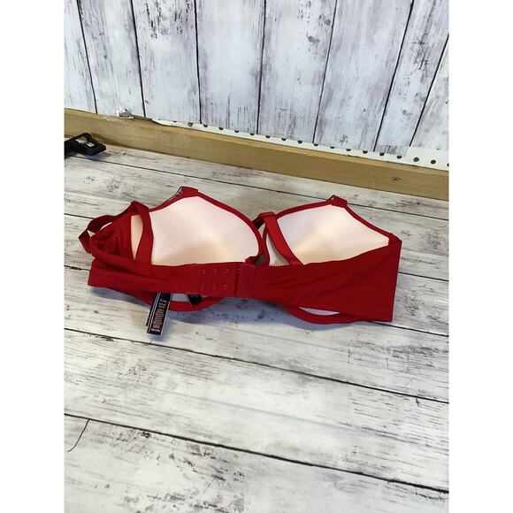 VICTORIA'S SECRET VERY SEXY SHINE STRAP RED PUSH UP BRA size 38C/C85 - Picture 3 of 5